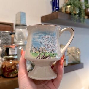 ☕ Vintage Atlanta Georgia Footed Mug